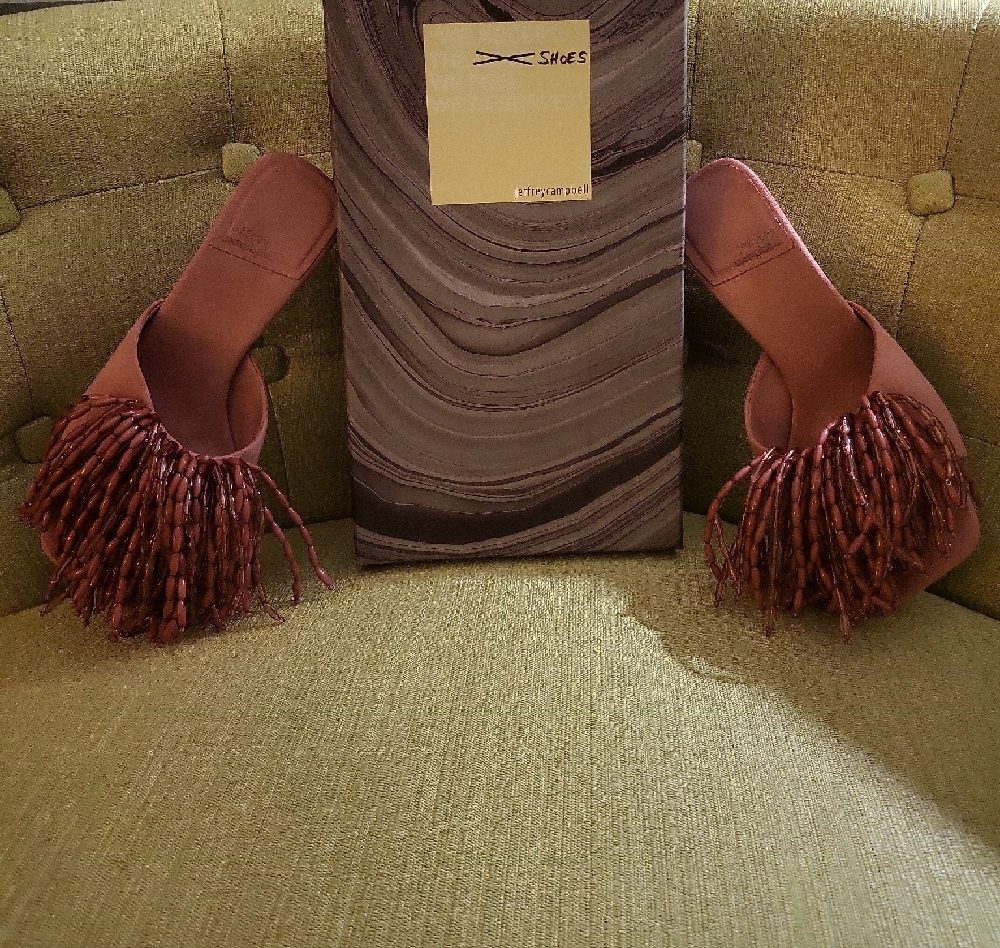 Elegant Pink Fringe Women's Shoes